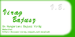 virag bajusz business card